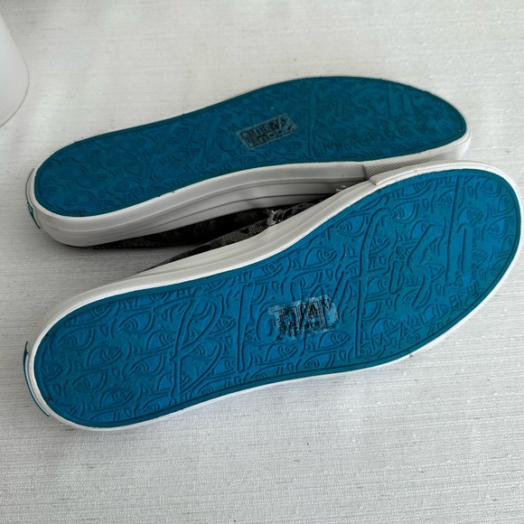 New Blowfish Moki Gray Cheetah Patchwork Fabric Plush Mules Woman’s 8.5 - Picture 12 of 12